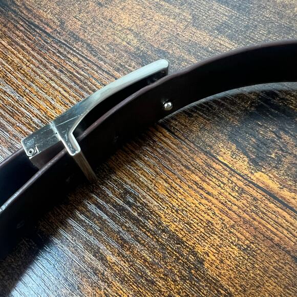 Calvin Klein Synthetic Leather Reversible Belt Black/Brown L 38-40 Old Money - Picture 5 of 6